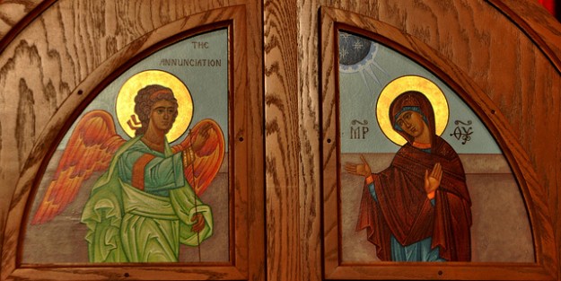 Royal doors of St. George's Orthodox Cathedral, Toledo.