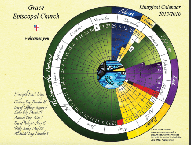 Calendar of Church Year 2015-16